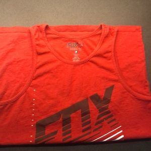Fox mens tank top red